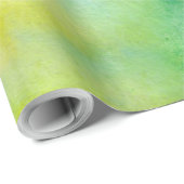抽象芸術イエローとグリーンのラッピング紙 ラッピングペーパー (ロールコーナー)