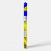 抽象芸術イエローとブルーの金ゴールドで3Dレインボーアート Case-Mate iPhoneケース (裏面 / 右)