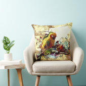 抽象芸術イエローオウム装飾用クッション クッション (椅子)