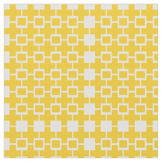 抽象芸術イエローキューブ正方形ファブリック ファブリック (クローズアップ)