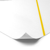 抽象芸術イエローグレーオフホワイトブラックAP0002 ポスター (角)