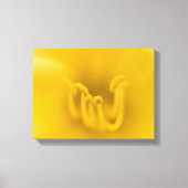 抽象芸術イエローハイビスカスフラワー キャンバスプリント (正面)