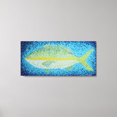 抽象芸術イエローフィンマグロ キャンバスプリント (正面)