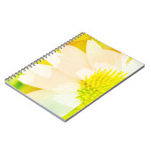 抽象芸術イエローフラワージャーナル手帳 ノートブック (左側)