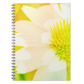 抽象芸術イエローフラワージャーナル手帳 ノートブック (正面)