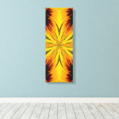 抽象芸術イエローブラウングリーンパターンキャンバス印刷 キャンバスプリント (インサイチュ (ウッドフロア))