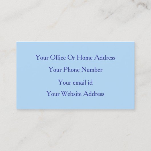 抽象芸術イエローブループロフェッショナルメイクアップアーティスト 名刺 (裏面)