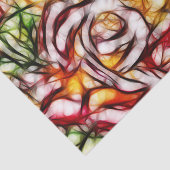 抽象芸術イエローライトバラ芸術的フローラグロー 薄葉紙 (詳細)