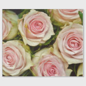 抽象芸術イエローローズガーデンエレガントフローラ ラッピングペーパー (フラット)