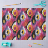 抽象芸術イカットパタカラフルーン分離 薄葉紙 (クラフト)