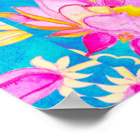 抽象芸術イスラム様式アラビアスタイル。船乗り ポスター (角)