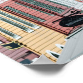 抽象芸術イメージタイスケブリュッゲン木造ハウスベルゲン ポスター (角)