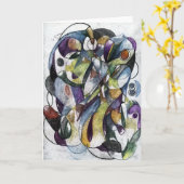 抽象芸術イメージ： スピリット·トテム カード (黄色い花)