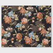 抽象芸術イラストレーション描フローラ継ぎ目のないパターン ラッピングペーパー (フラット)