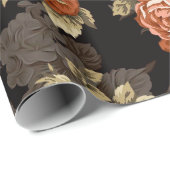 抽象芸術イラストレーション描フローラ継ぎ目のないパターン ラッピングペーパー (ロールコーナー)