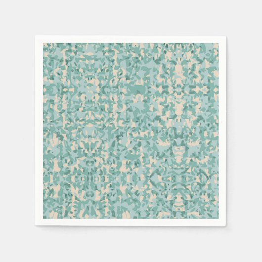 抽象芸術インアジバビーチ スタンダードカクテルナプキン (正面)