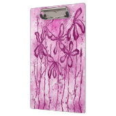 抽象芸術インキフラワーピンク クリップボード (左)