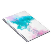 抽象芸術インクの水色 ノートブック (右側)