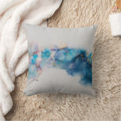 抽象芸術インクアート背景 クッション (ブランケット)