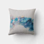 抽象芸術インクアート背景 クッション (裏面)