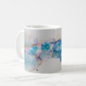 抽象芸術インクアート背景 コーヒーマグカップ (正面左)