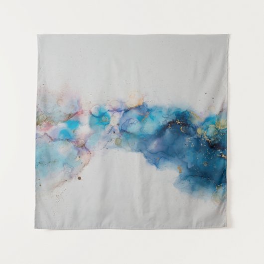 抽象芸術インクアート背景 タペストリー (正面)