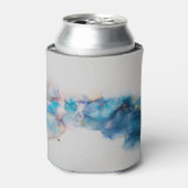 抽象芸術インクアート背景 缶クーラー (缶正面)