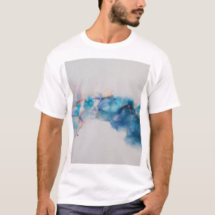 抽象芸術インクアート背景 Tシャツ