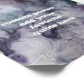 抽象芸術インクカスタムデザインの追加引用文 ポスター (角)