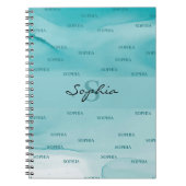 抽象芸術インクテクスチャー手帳 ノートブック (正面)