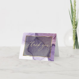 抽象芸術インクバラピンクプラムありがとう サンキューカード