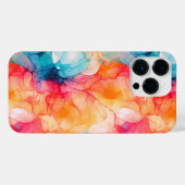 抽象芸術インクパターン iPhoneケース (裏面横)