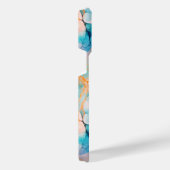 抽象芸術インクパターン iPhoneケース (右側面)