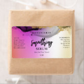 抽象芸術インクピンク金ゴールド顔及び美容液ラベル ラベル (インサイチュ)