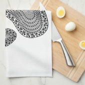 抽象芸術インクポープリント キッチンタオル (四つ折り)