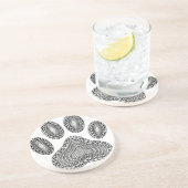 抽象芸術インクポープリント コースター (側面)