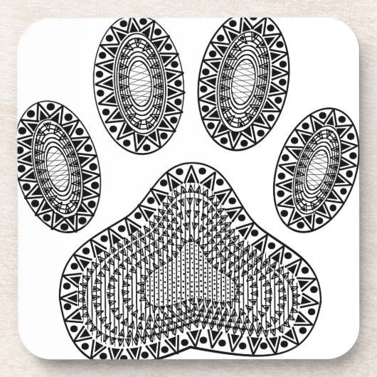 抽象芸術インクポープリント コースター (正面)