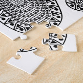 抽象芸術インクポープリント ジグソーパズル (側面)