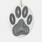 抽象芸術インクポープリント セラミックオーナメント (右)