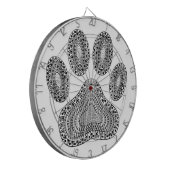 抽象芸術インクポープリント ダーツボード (正面左)