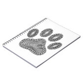 抽象芸術インクポープリント ノートブック (左側)