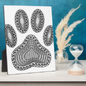 抽象芸術インクポープリント フォトプラーク (側面)