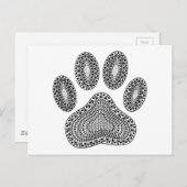 抽象芸術インクポープリント ポストカード (正面/裏面)