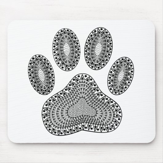 抽象芸術インクポープリント マウスパッド (正面)