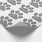 抽象芸術インクポープリント ラッピングペーパー (コーナー)