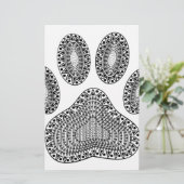 抽象芸術インクポープリント 便箋 (スタンド正面)