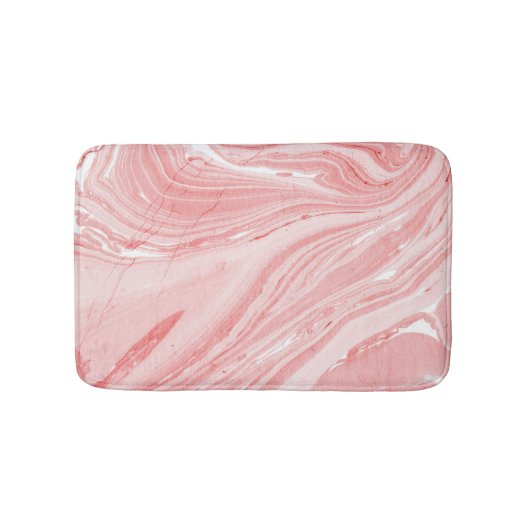 抽象芸術インク大理石テクスチャの背景 バスマット (正面)