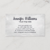 抽象芸術インク色（ばちゃばちゃ）跳ねるツリー 名刺 (裏面)