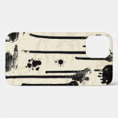 抽象芸術インク(ばちゃばちゃ)跳ねるシームレスパターン Case-Mate iPhoneケース (裏面 (横))