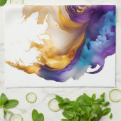 抽象芸術インク キッチンタオル (折り畳み)